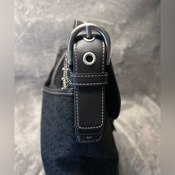 Coach Soho Signature Canvas, Suede and Leather w/ Studded Accents - RARE, AUTH. - Picture 12 of 17